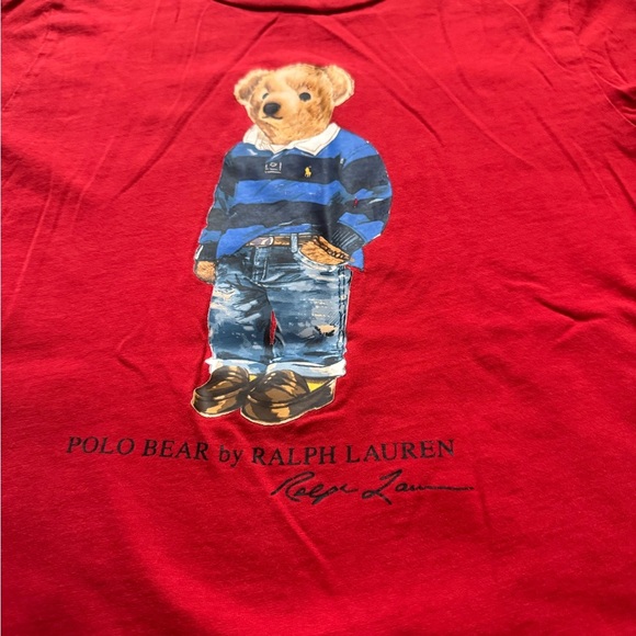 Polo by Ralph Lauren Toddler Boy Red Polo Bear Tee - Picture 3 of 6